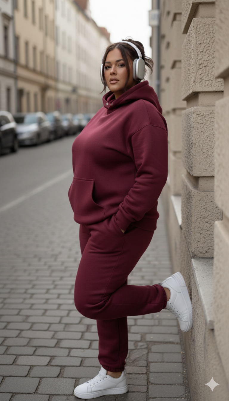 Burgundy Force Hoodie