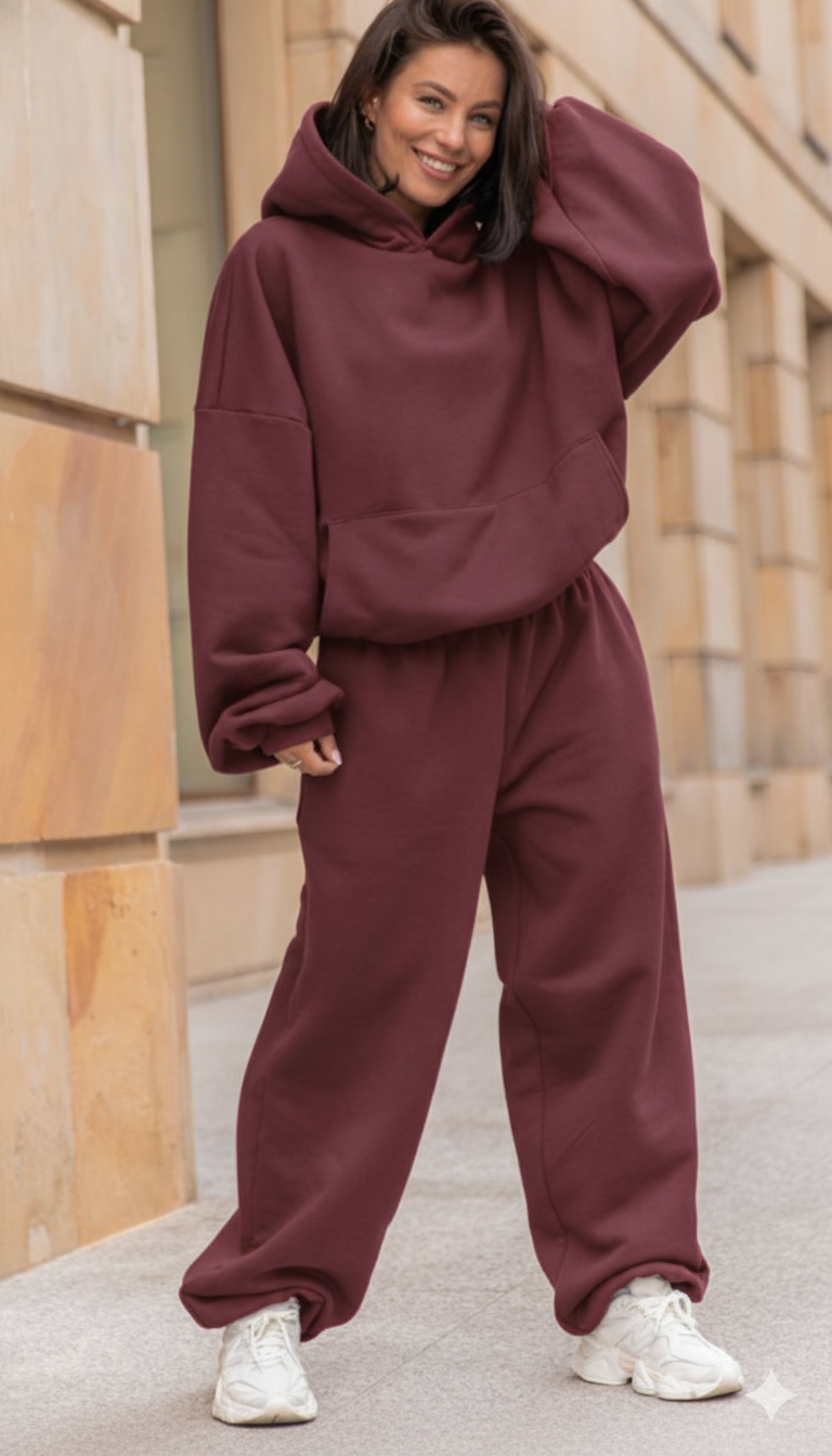 Burgundy Force Hoodie