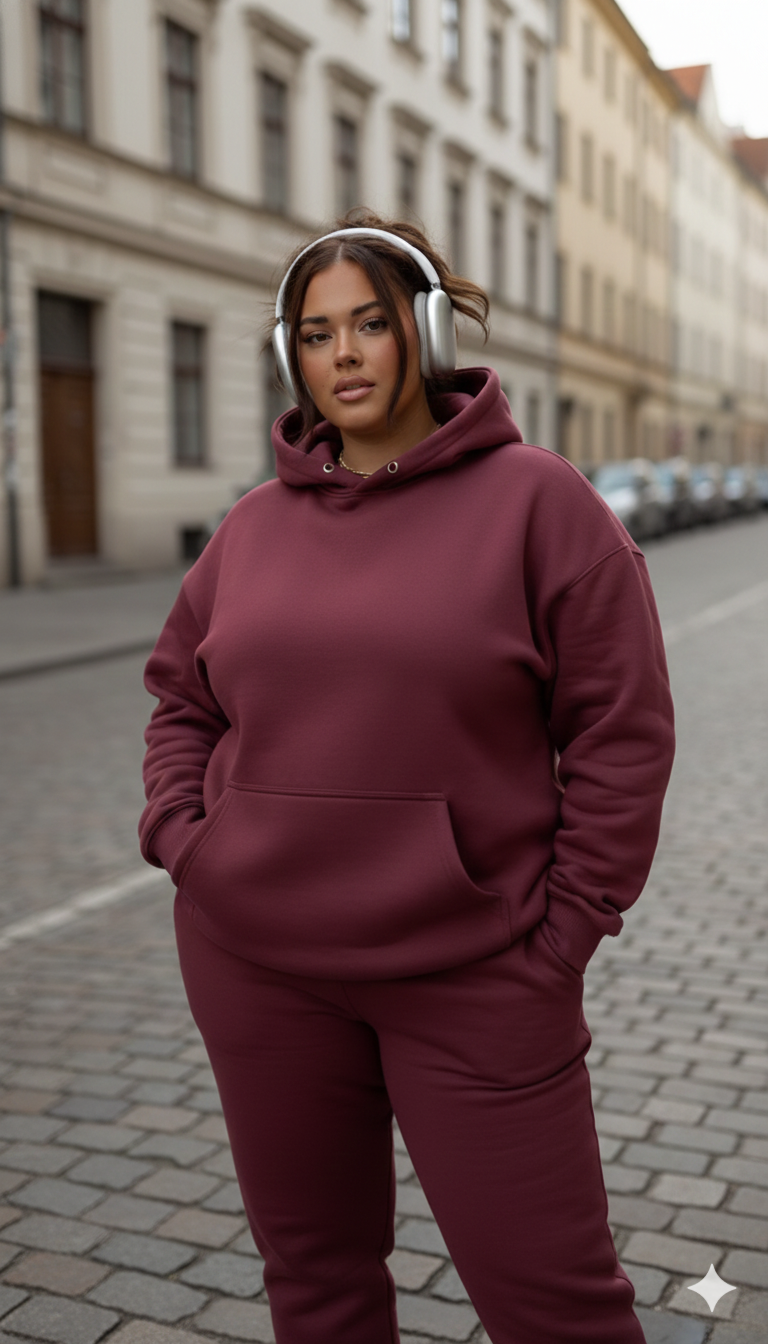 Burgundy Force Hoodie