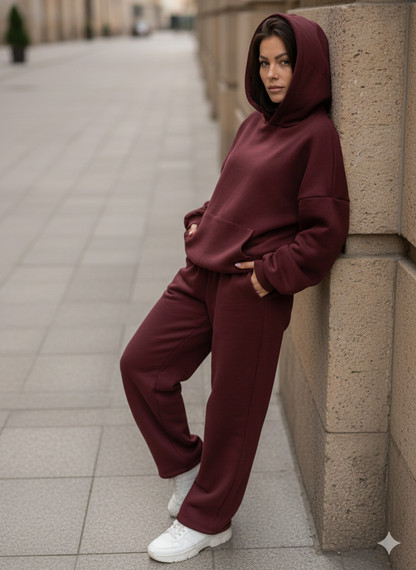 Burgundy Force Hoodie