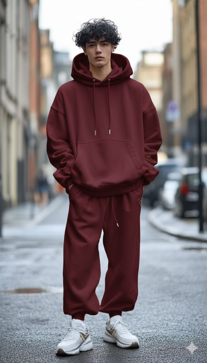 Burgundy Force Hoodie