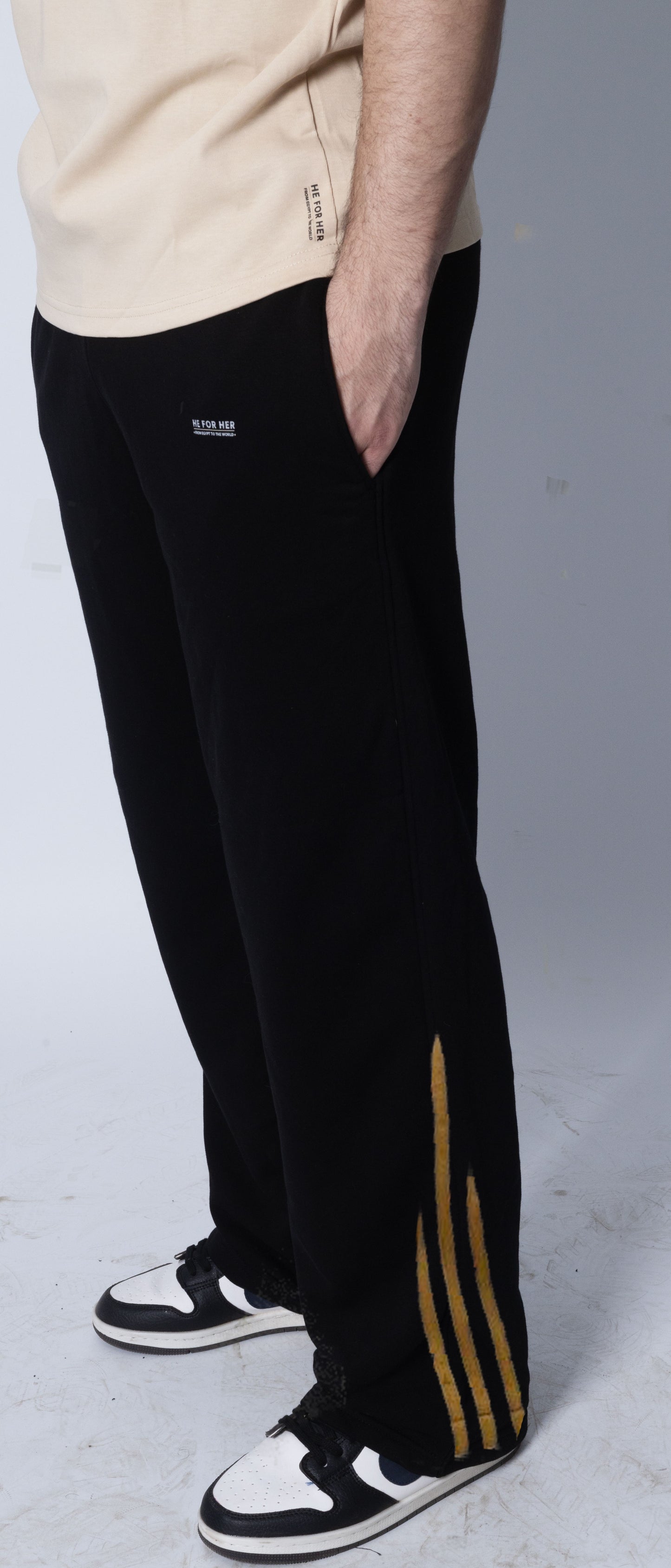 Street Pattern Wide Pants